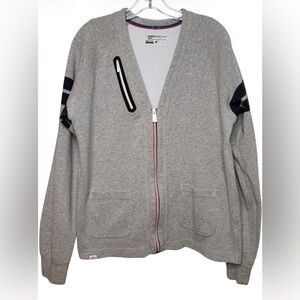 Vintage Nike Golf Grey Knit Jacket. Sporty Preppy Design. Sz Large